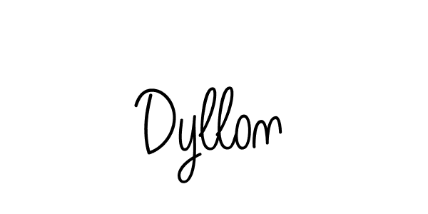 How to make Dyllon name signature. Use Angelique-Rose-font-FFP style for creating short signs online. This is the latest handwritten sign. Dyllon signature style 5 images and pictures png