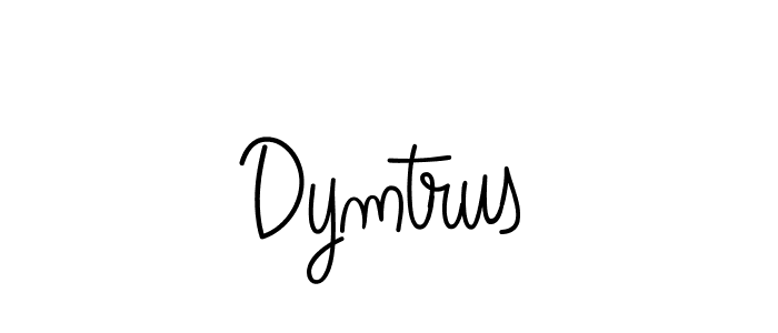 Make a beautiful signature design for name Dymtrus. With this signature (Angelique-Rose-font-FFP) style, you can create a handwritten signature for free. Dymtrus signature style 5 images and pictures png