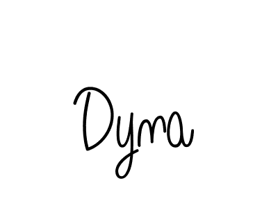 How to make Dyna name signature. Use Angelique-Rose-font-FFP style for creating short signs online. This is the latest handwritten sign. Dyna signature style 5 images and pictures png