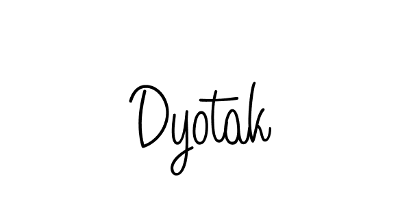 How to make Dyotak signature? Angelique-Rose-font-FFP is a professional autograph style. Create handwritten signature for Dyotak name. Dyotak signature style 5 images and pictures png