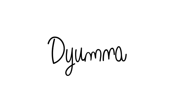 How to make Dyumna name signature. Use Angelique-Rose-font-FFP style for creating short signs online. This is the latest handwritten sign. Dyumna signature style 5 images and pictures png