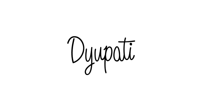 Create a beautiful signature design for name Dyupati. With this signature (Angelique-Rose-font-FFP) fonts, you can make a handwritten signature for free. Dyupati signature style 5 images and pictures png