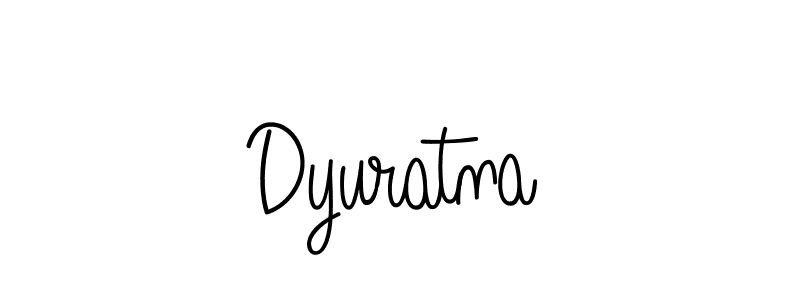 Dyuratna stylish signature style. Best Handwritten Sign (Angelique-Rose-font-FFP) for my name. Handwritten Signature Collection Ideas for my name Dyuratna. Dyuratna signature style 5 images and pictures png