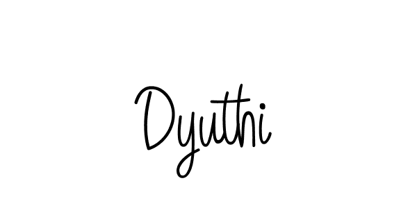 Also we have Dyuthi name is the best signature style. Create professional handwritten signature collection using Angelique-Rose-font-FFP autograph style. Dyuthi signature style 5 images and pictures png