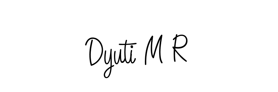 if you are searching for the best signature style for your name Dyuti M R. so please give up your signature search. here we have designed multiple signature styles  using Angelique-Rose-font-FFP. Dyuti M R signature style 5 images and pictures png