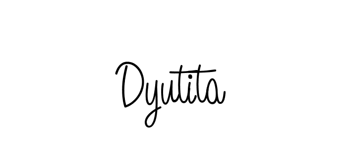 The best way (Angelique-Rose-font-FFP) to make a short signature is to pick only two or three words in your name. The name Dyutita include a total of six letters. For converting this name. Dyutita signature style 5 images and pictures png