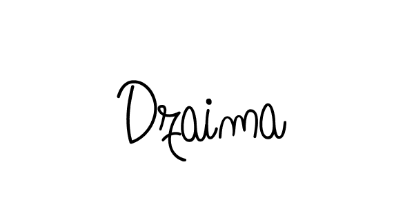 Use a signature maker to create a handwritten signature online. With this signature software, you can design (Angelique-Rose-font-FFP) your own signature for name Dzaima. Dzaima signature style 5 images and pictures png