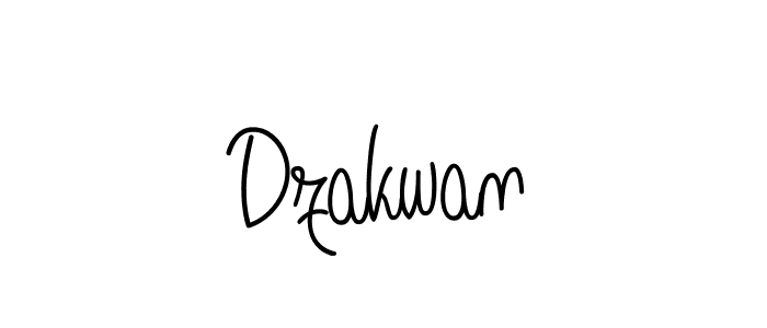 The best way (Angelique-Rose-font-FFP) to make a short signature is to pick only two or three words in your name. The name Dzakwan include a total of six letters. For converting this name. Dzakwan signature style 5 images and pictures png