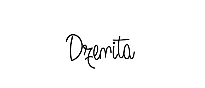 Best and Professional Signature Style for Dzenita. Angelique-Rose-font-FFP Best Signature Style Collection. Dzenita signature style 5 images and pictures png