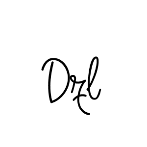 Design your own signature with our free online signature maker. With this signature software, you can create a handwritten (Angelique-Rose-font-FFP) signature for name Dzl. Dzl signature style 5 images and pictures png
