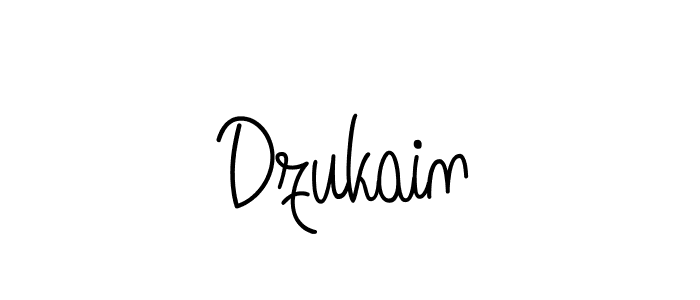 How to make Dzukain name signature. Use Angelique-Rose-font-FFP style for creating short signs online. This is the latest handwritten sign. Dzukain signature style 5 images and pictures png