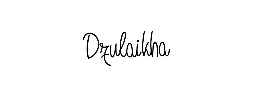 How to Draw Dzulaikha signature style? Angelique-Rose-font-FFP is a latest design signature styles for name Dzulaikha. Dzulaikha signature style 5 images and pictures png