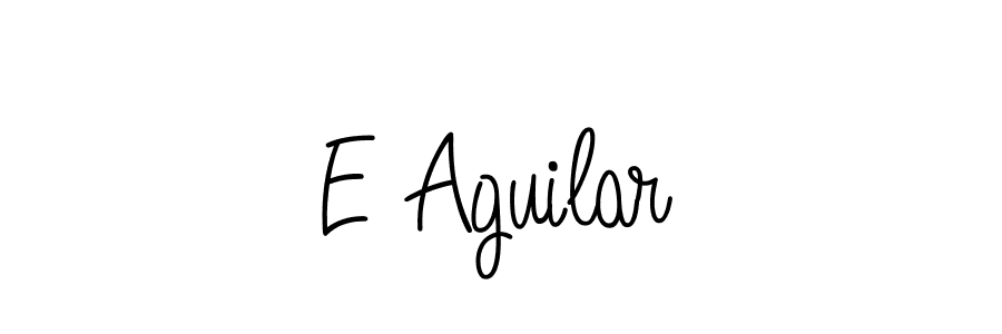 if you are searching for the best signature style for your name E Aguilar. so please give up your signature search. here we have designed multiple signature styles  using Angelique-Rose-font-FFP. E Aguilar signature style 5 images and pictures png