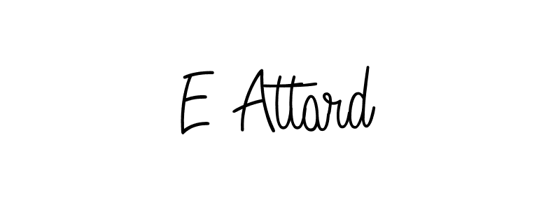 Create a beautiful signature design for name E Attard. With this signature (Angelique-Rose-font-FFP) fonts, you can make a handwritten signature for free. E Attard signature style 5 images and pictures png