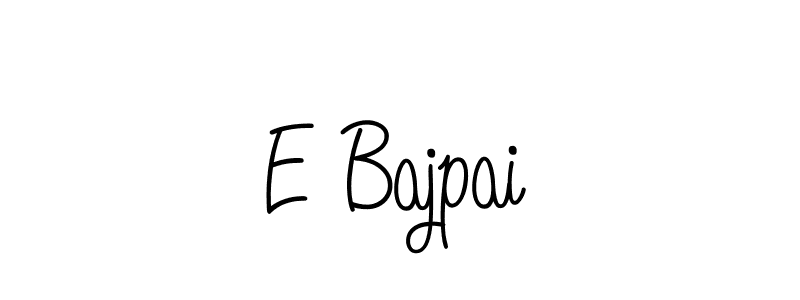 Angelique-Rose-font-FFP is a professional signature style that is perfect for those who want to add a touch of class to their signature. It is also a great choice for those who want to make their signature more unique. Get E Bajpai name to fancy signature for free. E Bajpai signature style 5 images and pictures png