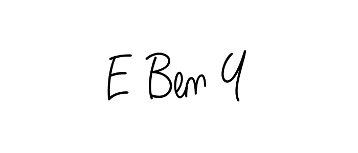 How to Draw E Ben Y signature style? Angelique-Rose-font-FFP is a latest design signature styles for name E Ben Y. E Ben Y signature style 5 images and pictures png