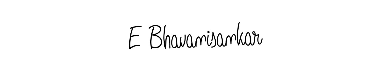 The best way (Angelique-Rose-font-FFP) to make a short signature is to pick only two or three words in your name. The name E Bhavanisankar include a total of six letters. For converting this name. E Bhavanisankar signature style 5 images and pictures png