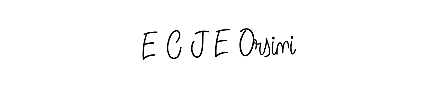 Design your own signature with our free online signature maker. With this signature software, you can create a handwritten (Angelique-Rose-font-FFP) signature for name E C J E Orsini. E C J E Orsini signature style 5 images and pictures png