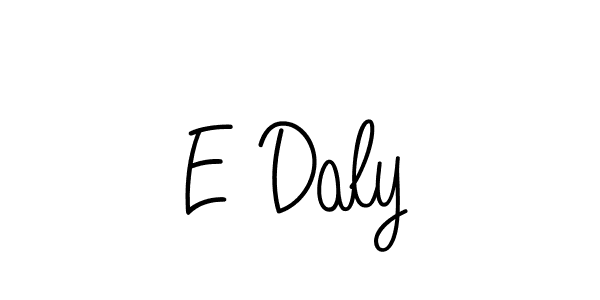 Design your own signature with our free online signature maker. With this signature software, you can create a handwritten (Angelique-Rose-font-FFP) signature for name E Daly. E Daly signature style 5 images and pictures png