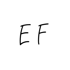 Make a beautiful signature design for name E F. With this signature (Angelique-Rose-font-FFP) style, you can create a handwritten signature for free. E F signature style 5 images and pictures png