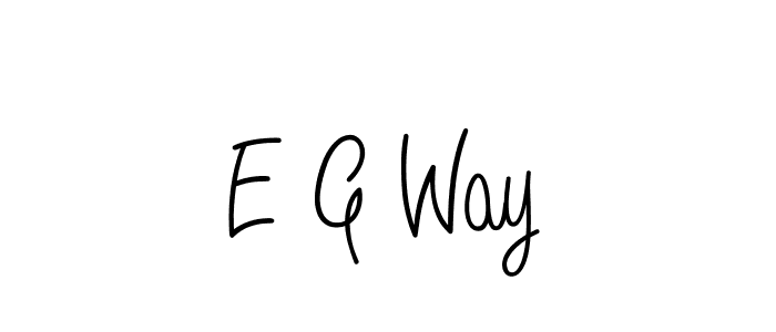 Here are the top 10 professional signature styles for the name E G Way. These are the best autograph styles you can use for your name. E G Way signature style 5 images and pictures png