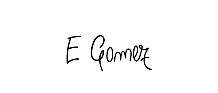 Once you've used our free online signature maker to create your best signature Angelique-Rose-font-FFP style, it's time to enjoy all of the benefits that E Gomez name signing documents. E Gomez signature style 5 images and pictures png