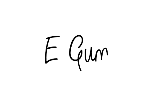 How to Draw E Gun signature style? Angelique-Rose-font-FFP is a latest design signature styles for name E Gun. E Gun signature style 5 images and pictures png