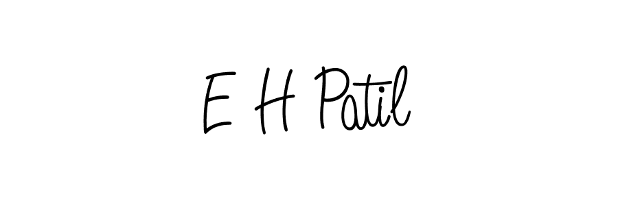 Design your own signature with our free online signature maker. With this signature software, you can create a handwritten (Angelique-Rose-font-FFP) signature for name E H Patil. E H Patil signature style 5 images and pictures png