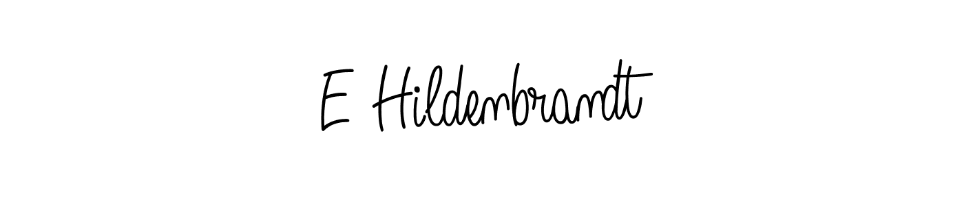 The best way (Angelique-Rose-font-FFP) to make a short signature is to pick only two or three words in your name. The name E Hildenbrandt include a total of six letters. For converting this name. E Hildenbrandt signature style 5 images and pictures png