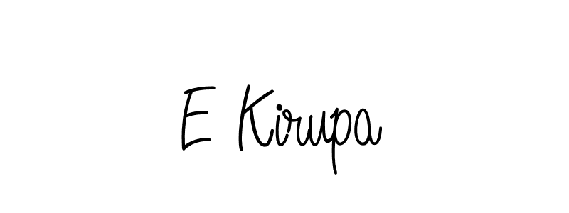 How to make E Kirupa signature? Angelique-Rose-font-FFP is a professional autograph style. Create handwritten signature for E Kirupa name. E Kirupa signature style 5 images and pictures png