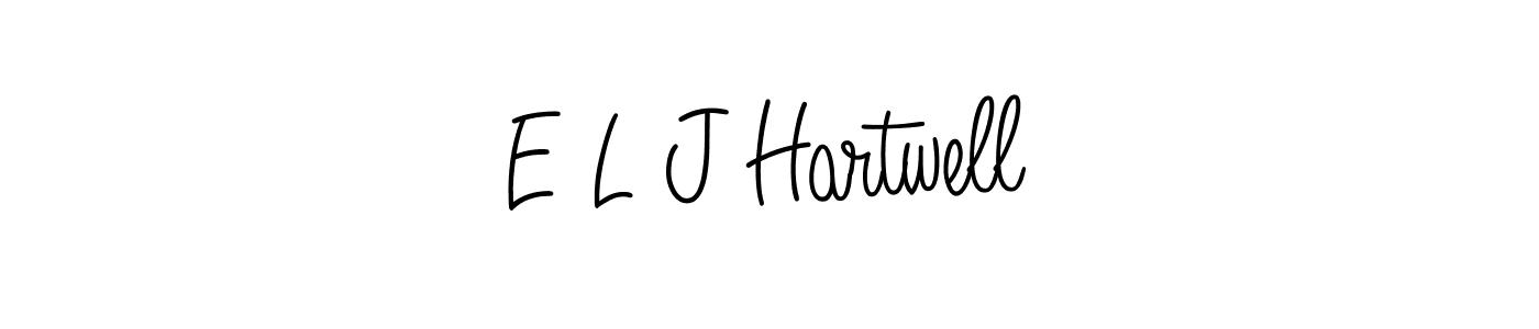 Check out images of Autograph of E L J Hartwell name. Actor E L J Hartwell Signature Style. Angelique-Rose-font-FFP is a professional sign style online. E L J Hartwell signature style 5 images and pictures png