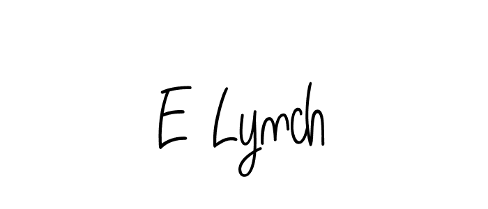 E Lynch stylish signature style. Best Handwritten Sign (Angelique-Rose-font-FFP) for my name. Handwritten Signature Collection Ideas for my name E Lynch. E Lynch signature style 5 images and pictures png