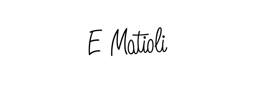 How to make E Matioli signature? Angelique-Rose-font-FFP is a professional autograph style. Create handwritten signature for E Matioli name. E Matioli signature style 5 images and pictures png