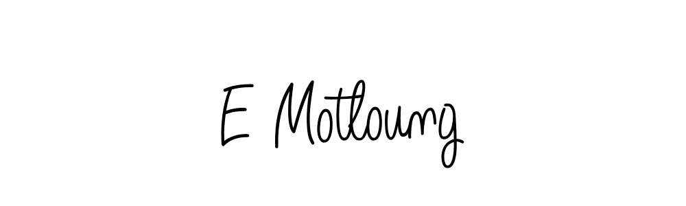 This is the best signature style for the E Motloung name. Also you like these signature font (Angelique-Rose-font-FFP). Mix name signature. E Motloung signature style 5 images and pictures png