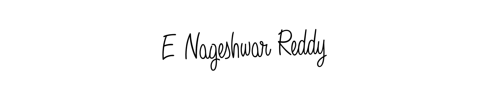 Create a beautiful signature design for name E Nageshwar Reddy. With this signature (Angelique-Rose-font-FFP) fonts, you can make a handwritten signature for free. E Nageshwar Reddy signature style 5 images and pictures png