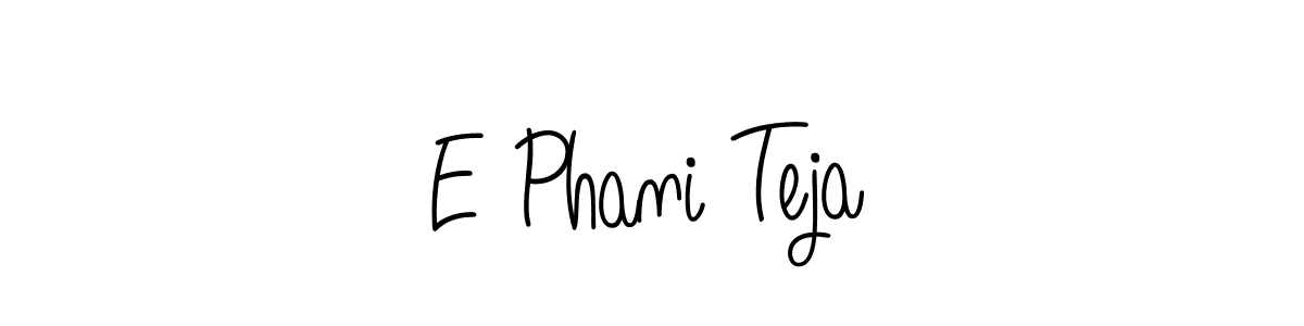 You can use this online signature creator to create a handwritten signature for the name E Phani Teja. This is the best online autograph maker. E Phani Teja signature style 5 images and pictures png