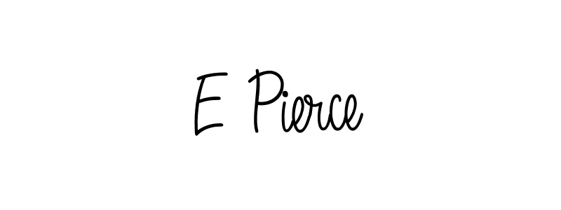 Create a beautiful signature design for name E Pierce. With this signature (Angelique-Rose-font-FFP) fonts, you can make a handwritten signature for free. E Pierce signature style 5 images and pictures png
