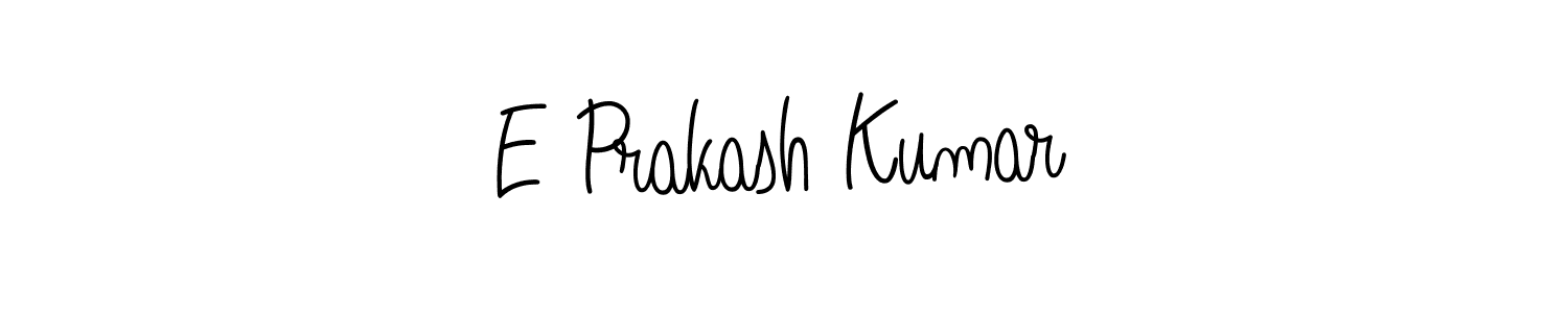 How to make E Prakash Kumar name signature. Use Angelique-Rose-font-FFP style for creating short signs online. This is the latest handwritten sign. E Prakash Kumar signature style 5 images and pictures png