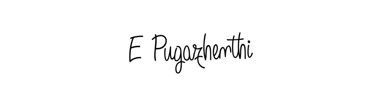 if you are searching for the best signature style for your name E Pugazhenthi. so please give up your signature search. here we have designed multiple signature styles  using Angelique-Rose-font-FFP. E Pugazhenthi signature style 5 images and pictures png