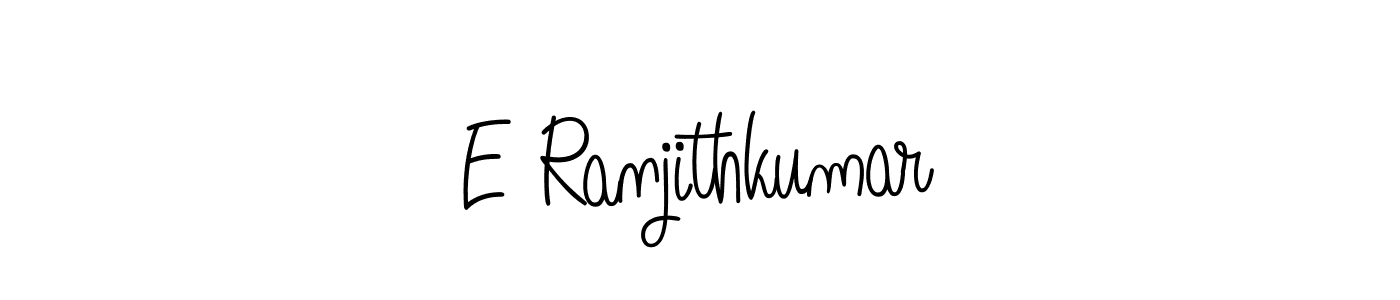 E Ranjithkumar stylish signature style. Best Handwritten Sign (Angelique-Rose-font-FFP) for my name. Handwritten Signature Collection Ideas for my name E Ranjithkumar. E Ranjithkumar signature style 5 images and pictures png