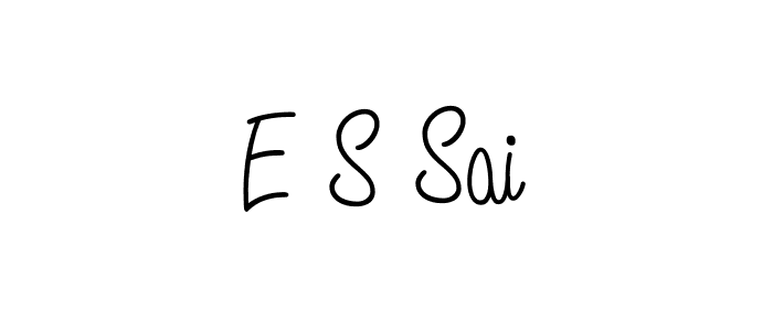 Angelique-Rose-font-FFP is a professional signature style that is perfect for those who want to add a touch of class to their signature. It is also a great choice for those who want to make their signature more unique. Get E S Sai name to fancy signature for free. E S Sai signature style 5 images and pictures png