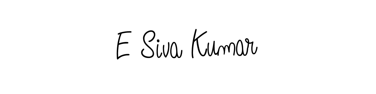 Make a beautiful signature design for name E Siva Kumar. Use this online signature maker to create a handwritten signature for free. E Siva Kumar signature style 5 images and pictures png