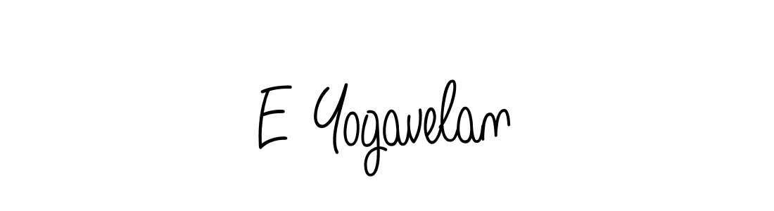 Use a signature maker to create a handwritten signature online. With this signature software, you can design (Angelique-Rose-font-FFP) your own signature for name E Yogavelan. E Yogavelan signature style 5 images and pictures png