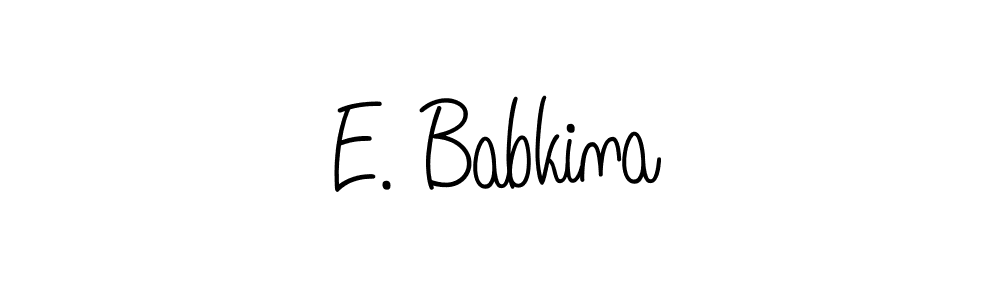 Make a beautiful signature design for name E. Babkina. Use this online signature maker to create a handwritten signature for free. E. Babkina signature style 5 images and pictures png