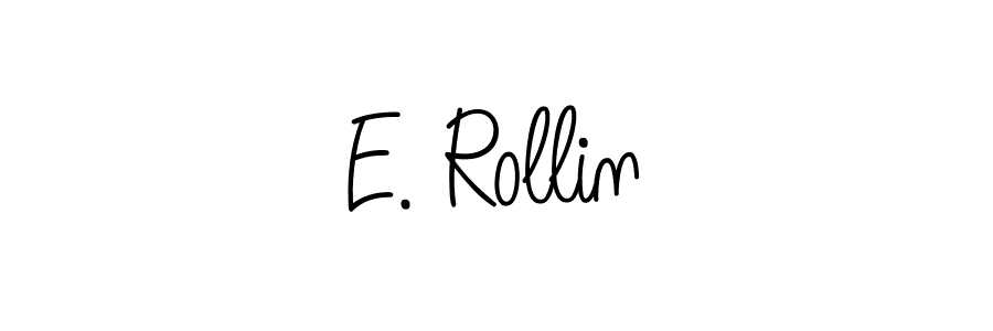 Create a beautiful signature design for name E. Rollin. With this signature (Angelique-Rose-font-FFP) fonts, you can make a handwritten signature for free. E. Rollin signature style 5 images and pictures png