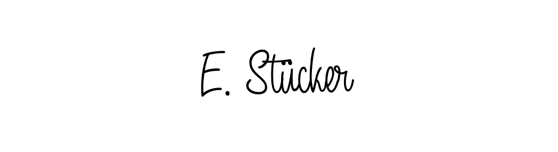 Also You can easily find your signature by using the search form. We will create E. Stücker name handwritten signature images for you free of cost using Angelique-Rose-font-FFP sign style. E. Stücker signature style 5 images and pictures png