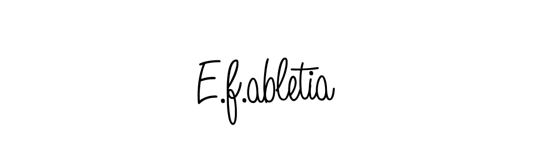 How to Draw E.f.abletia signature style? Angelique-Rose-font-FFP is a latest design signature styles for name E.f.abletia. E.f.abletia signature style 5 images and pictures png