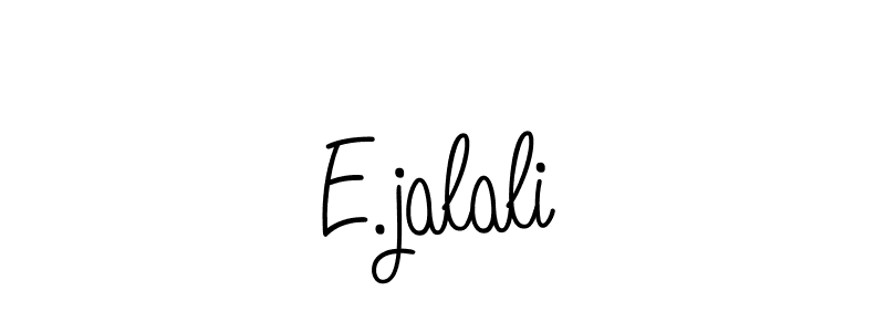 Design your own signature with our free online signature maker. With this signature software, you can create a handwritten (Angelique-Rose-font-FFP) signature for name E.jalali. E.jalali signature style 5 images and pictures png