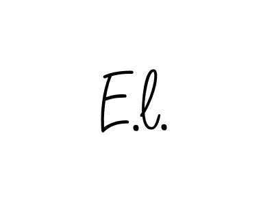 Angelique-Rose-font-FFP is a professional signature style that is perfect for those who want to add a touch of class to their signature. It is also a great choice for those who want to make their signature more unique. Get E.l. name to fancy signature for free. E.l. signature style 5 images and pictures png