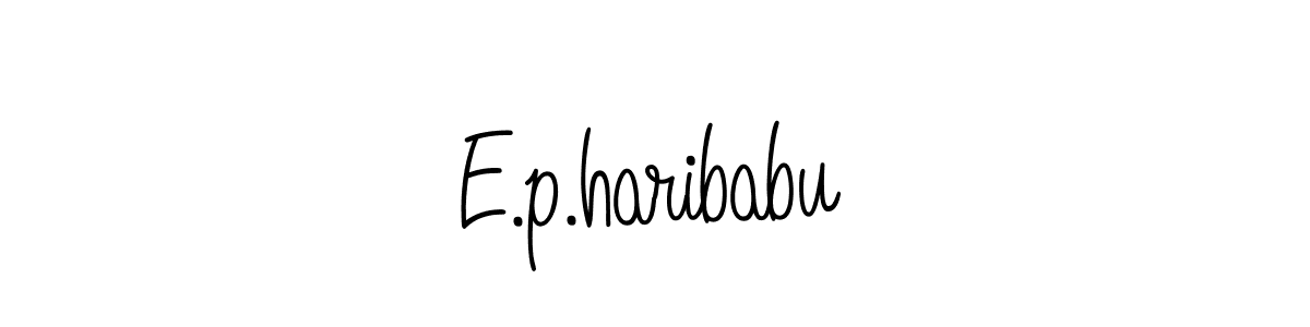if you are searching for the best signature style for your name E.p.haribabu. so please give up your signature search. here we have designed multiple signature styles  using Angelique-Rose-font-FFP. E.p.haribabu signature style 5 images and pictures png